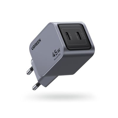 2. Ładowarka sieciowa Ugreen Nexode Pro 35008 2x USB-C, GaN, 45W - szara