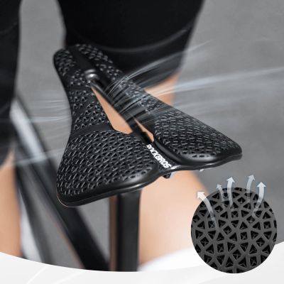 4. Siodełko rowerowe Rockbros LF0214 anatomiczne 3D wodoodporne - czarne