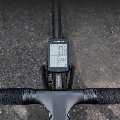 5. Uchwyt na licznik rowerowy Rockbros FK-307W włókno węglowe - czarny