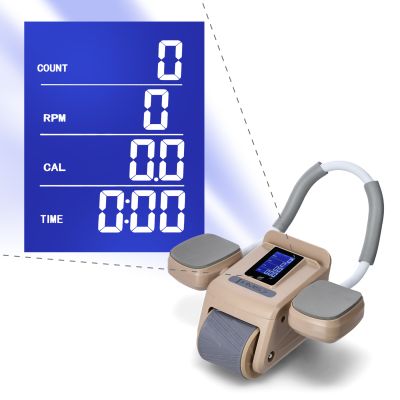 9. Automatyczne koło do ćwiczeń mięśni brzucha KA08 z wyświetlaczem LCD i ładowaniem HMS