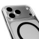 8. Etui Puro Lite Mag TPU+PC kompatybilne z MagSafe na iPhone 17 Pro Max - przezroczyste z czarnym pierścieniem