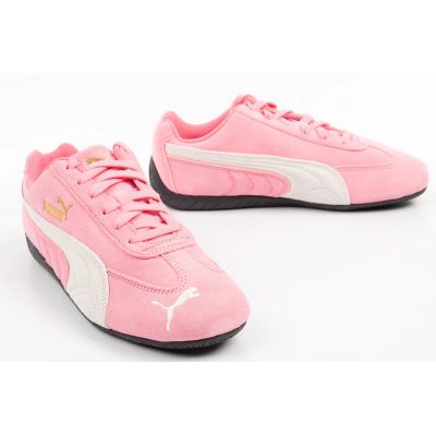 7. Puma buty damskie sportowe Speedcat różowe skórzane modne sneakersy