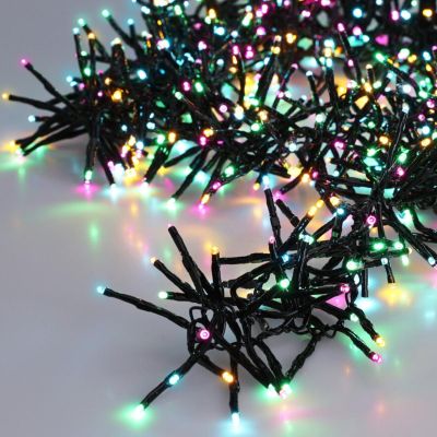 4. LAMPKI CHOINKOWE ŁAŃCUCH ŚWIETLNY KLASTROWY 576 LED MACARON TIMER 4 KOLORY
