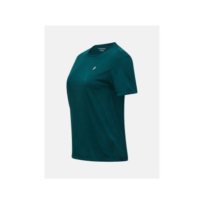 3. Koszulka damska PEAK PERFORMANCE W Wool-Blend Shortsleeve kolor zielony