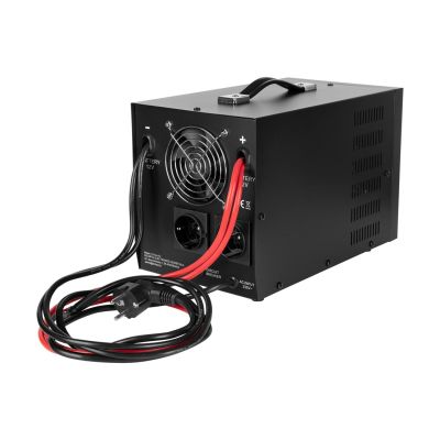 5. Zasilacz awaryjny KEMOT PROsinus-2000  przetwornica z czystym przebiegiem sinusoidalnym i funkcją ładowania  12V 230V 2000VA/1200W