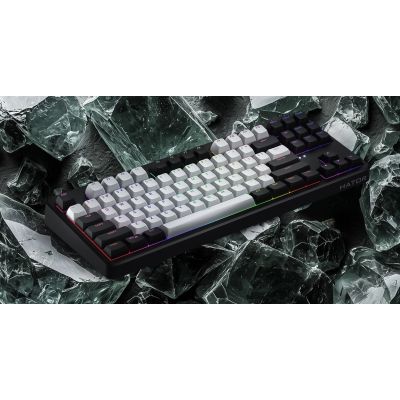 10. HATOR Rockfall 3 TKL Wireless klawiatura Uniwersalne USB + RF Wireless + Bluetooth QWERTY Angielski Biały