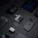 5. Ładowarka sieciowa Cuktech AD1404UEU 140 W GaN 3x USB-C + USB-A z kablem USB-C - szara