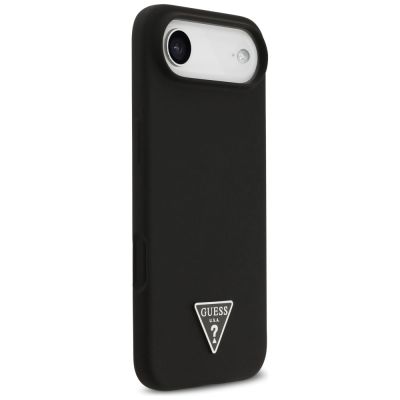 4. Etui Guess Silicone Triangle Logo MagSafe do iPhone 17 Air - czarne