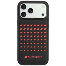 Etui Audi Sport Synthetic Leather MagSafe na iPhone 18 Pro Max / 17 Pro Max - czarne