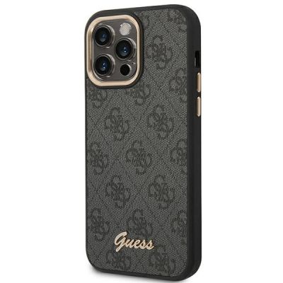 2. Etui Guess 4G Vintage Gold Logo  naiPhone 14 Pro - czarne