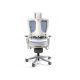 3. Fotel biurowy Wau 2 NW43 siatka royalblue/biały