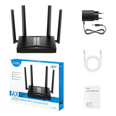 12. Access Point CUDY AX3000 2,5G AP3000D