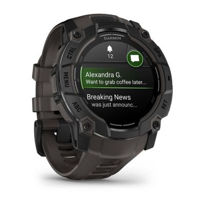 2. Zegarek Garmin Instinct 3 – 50 mm AMOLED Black met charcoal band