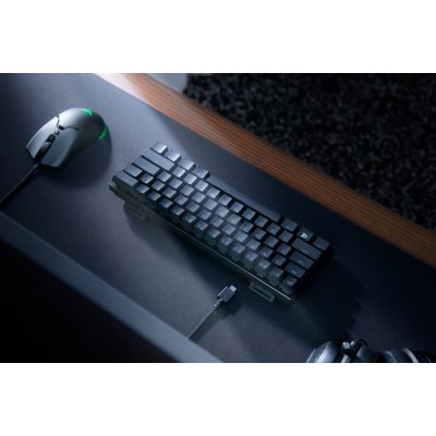 4. Razer Huntsman Mini 60% Klawiatura do gier Opto-mechaniczny fioletowy przełącznik Światło LED RGB NORD Przewodowa