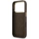 7. Etui Guess 4G Logo Plate MagSafe na iPhone 18 Pro Max / 17 Pro Max - brązowe