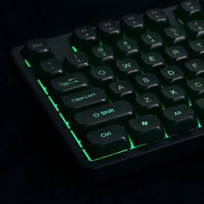 6. Klawiatura Wozinsky WKG-200 z rolką gamingowa membranowa RGB - czarna