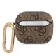 2. Guess GUA34GSMW AirPods 3 cover brązowy/brown 4G Script Metal Collection