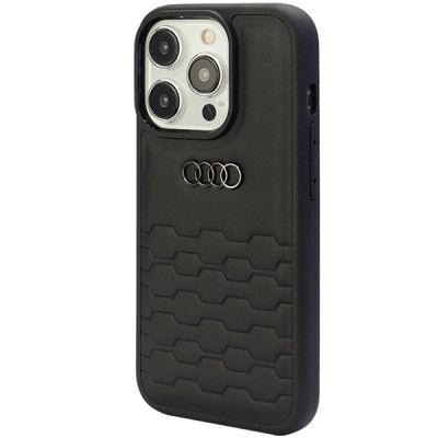 3. Etui Audi GT Synthetic Leather do iPhone 15 Pro - czarne