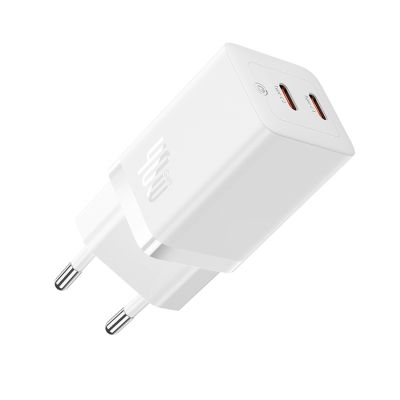 Ładowarka sieciowa Baseus GaN5 Pro 40W 2xUSB-C - biała