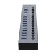 3. Hub Orico BT2U3-16AB 16x USB-A 3.0 z włącznikami - szary