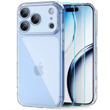 Etui Tech-Protect FlexAir + Szkło hartowane Tech-Protect Glass Fit+ 2-Pack na iPhone 18 Pro / 17 Pro - przezroczyste