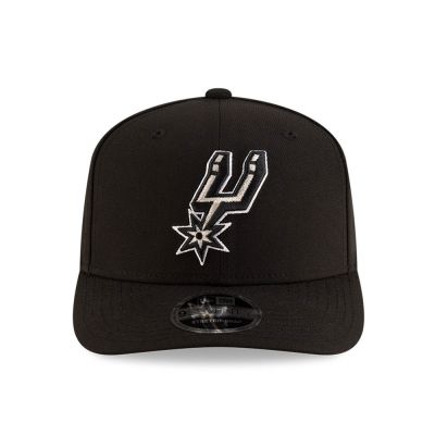 2. Czapka z daszkiem New Era 9SEVENTY San Antonio Spurs NBA Team Black Stretch Snapback - 60755445
