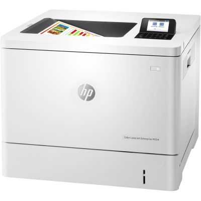 2. HP Color LaserJet Enterprise Drukarka M554dn, Drukowanie, Drukowanie za pośrednictwem portu USB z przodu urządzenia; Drukowanie dwustronne