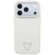 3. Etui Guess Grained Triangle Logo MagSafe na iPhone 18 Pro / 17 Pro - beżowe