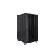 Szafa rack Lanberg FF01-6822-12B (22U; 19''; 1160 mm / 600mm / 800 mm; stojąca; Szklane; 800 kg; kolor czarny)