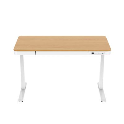 5. Tuckano Biurko z elektryczną regulacją wysokości ET119W-C Biały/dąb. Blat biurka o wymiarach 120 x 60cm.