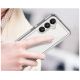 5. Etui silikonowe Outer Space Case z żelową ramką do Samsung Galaxy S25 - przezroczysto-czarne