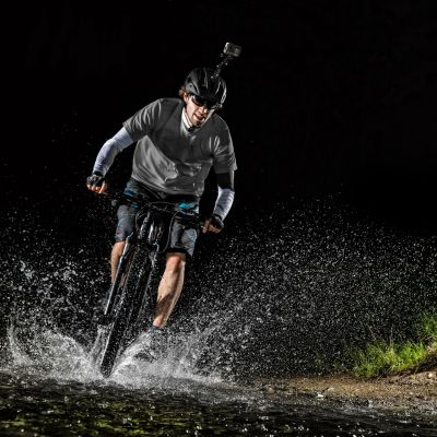 2. GoPro zestaw akcesoriów montażowych na kask do kamer sportowych GoPro, DJI, Insta360, SJCam, Eken (GoPro Cycling Helmet Chin Holder)