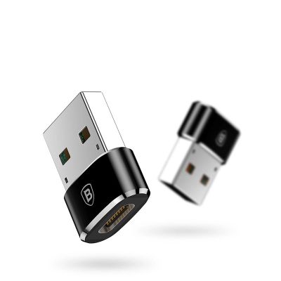 8. Adapter Baseus Mini przejściówka z USB-C na USB-A - czarny