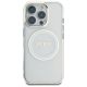 3. Etui Guess IML Metal Colored Circle Classic Logo MagSafe na iPhone 16 Pro - białe