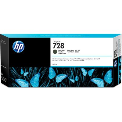 3. HP Wkład z atramentem czarnym matowym DesignJet 728 o pojemności 300 ml