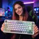 Inca IKG-455 klawiatura Gaming USB + RF Wireless + Bluetooth QWERTY Niemiecki Biały