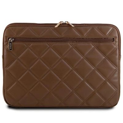 3. Pokrowiec Guess Quilted 4G na laptopa 14" - brązowy
