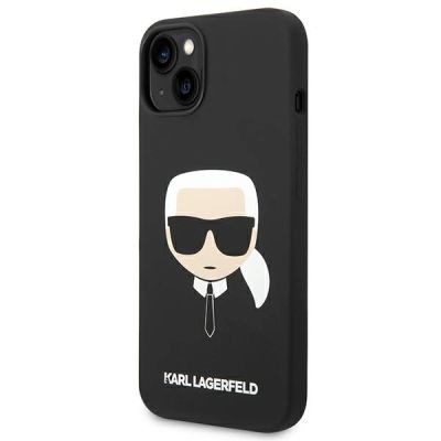 2. Etui Karl Lagerfeld Silicone Karl's Head MagSafe na iPhone 14 Plus - czarne