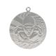 9. Medal srebrny - pływanie - medal stalowy