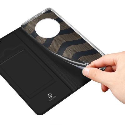 8. Dux Ducis Skin Pro etui do Honor Magic5 pokrowiec z klapką portfel na kartę podstawka czarne