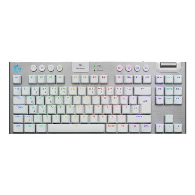 2. Logitech G G915 X Lightspeed klawiatura Gaming USB + RF Wireless + Bluetooth QWERTY Amerykański międzynarodowy Biały