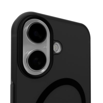 8. Etui silikonowe Puro Daylight kompatybilne z Magsafe na iPhone 17 - półprzezroczyste czarne