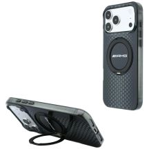 Etui Mercedes AMG IML Double Layer Urban Line with Ring Stand MagSafe na iPhone 18 Pro Max / 17 Pro Max - czarne