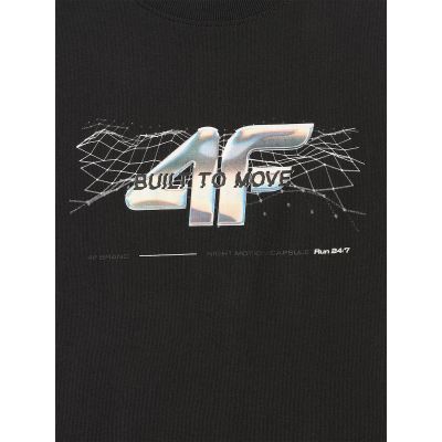 7. T-shirt regular z nadrukiem męski 4F 4FRSS26TTSHM3662-20S