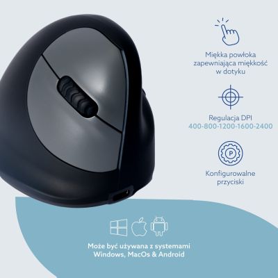 25. R-Go Tools Ergonomiczna mysz R-Go HE