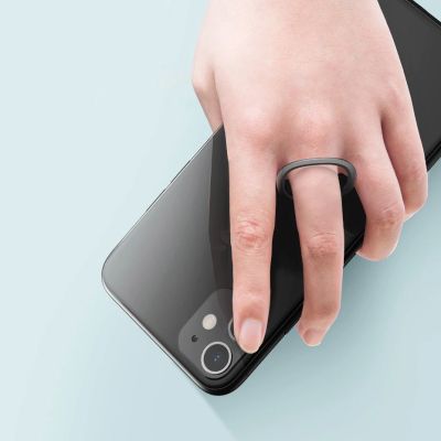 14. Baseus ultracienki samoprzylepny uchwyt ring podstawka do telefonu srebrny (SUYB-0S)