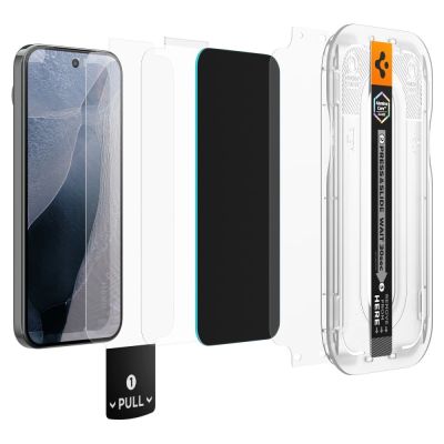 2. Szkło hartowane Spigen Glas.tR EZ Fit Pro HD Privacy 2-Pack prywatyzujące na Google Pixel Pro 9 / 9 Pro / 10 / 10 Pro / 11 / 11 Pro