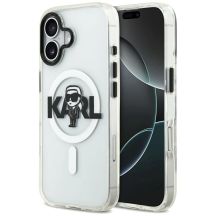 Etui Karl Lagerfeld IML Karl Sketch Logo MagSafe do iPhone 17 - przezroczyste