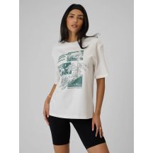 T-shirt z nadrukiem damski 4F 4FRSS26TTSHF3705-11S