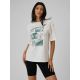T-shirt z nadrukiem damski 4F 4FRSS26TTSHF3705-11S
